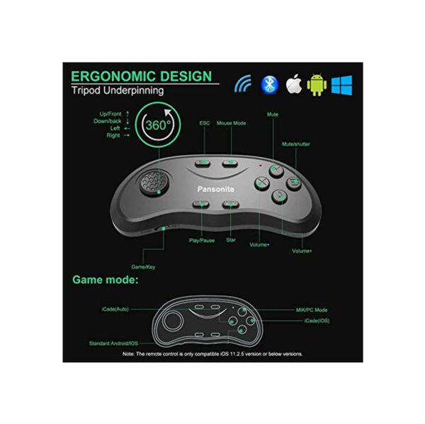 3D Virtual Reality Gaming Headset remote